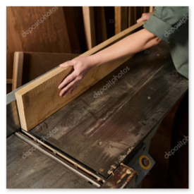 Detailaufnahme einer Holzverbindung